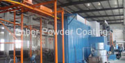 Fence sheet powder coating line