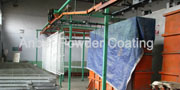 Powder dip-coating line