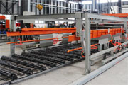 Reinforcing mesh welding line