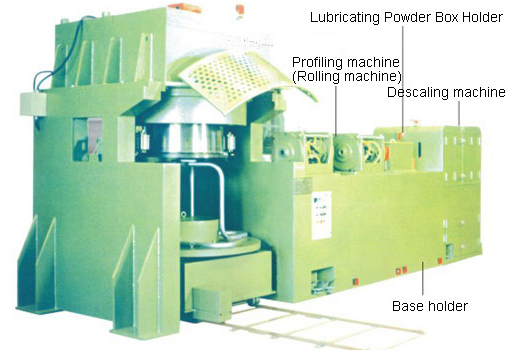 Vertical Type Wire Drawing & Ribbing Machine