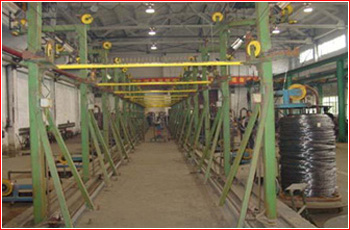 wire take-up of wire galvanizing line