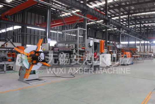 Angle bead production line